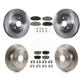 Front Rear Disc Brake Rotors And Ceramic Pads Kit For Toyota Matrix Pontiac Vibe