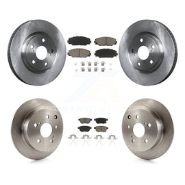 [Front+Rear] 2010 Toyota Matrix XRS Premium OE Brake Rotors & Ceramic Pads Kit For Max Braking
