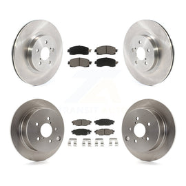 Front Rear Disc Brake Rotors And Ceramic Pads Kit For Subaru Crosstrek Impreza