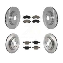 Front Rear Disc Brake Rotors And Ceramic Pads Kit For Subaru Forester