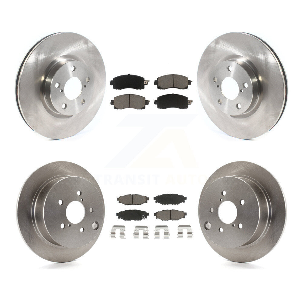 Front Rear Disc Brake Rotors And Ceramic Pads Kit For Subaru Impreza