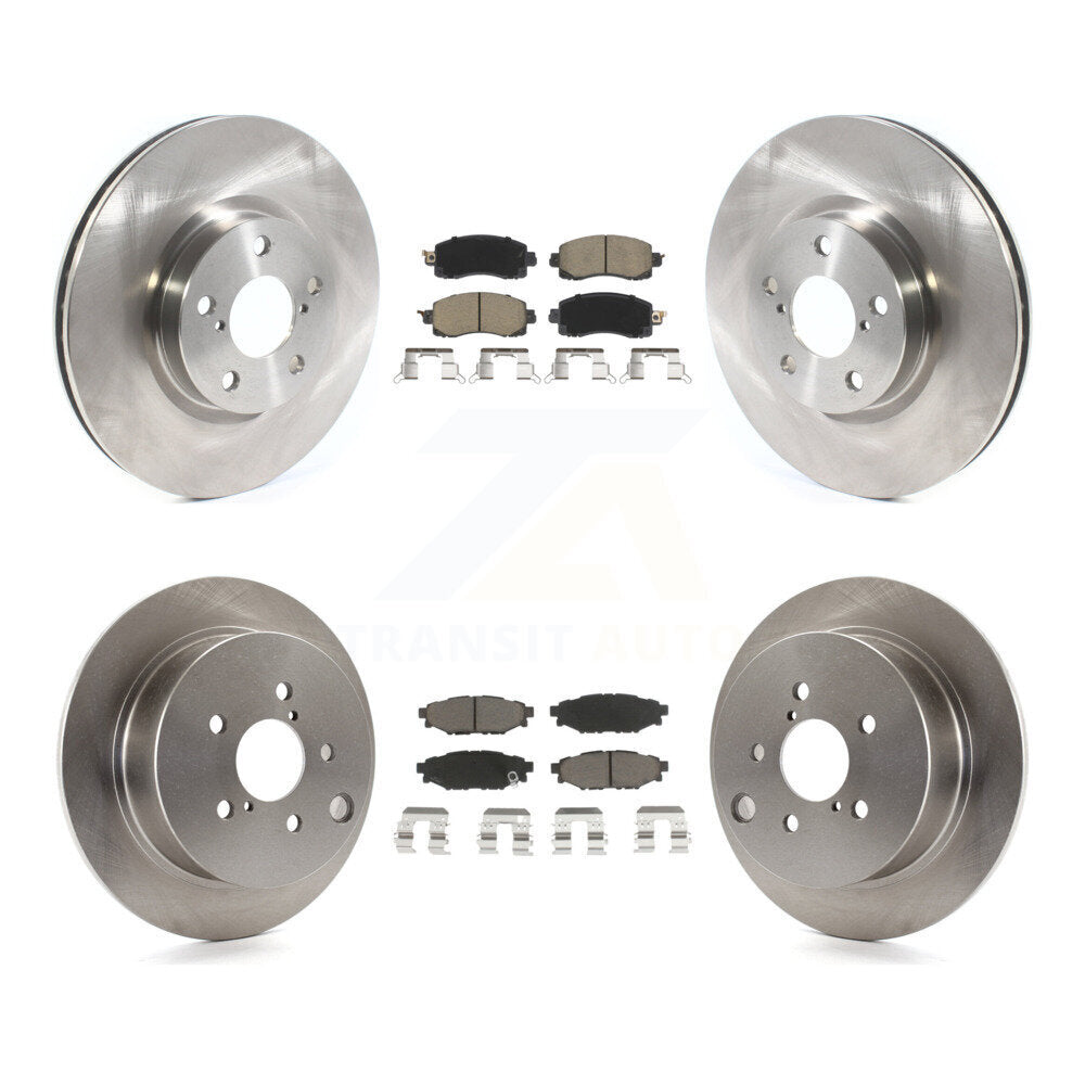 Front Rear Disc Brake Rotors And Ceramic Pads Kit For Subaru Impreza