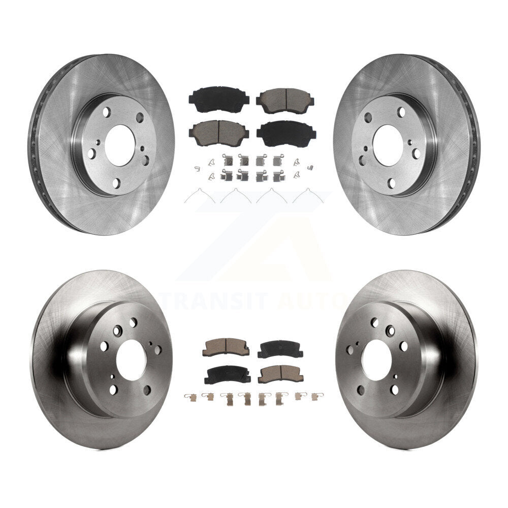Front Rear Disc Brake Rotors And Ceramic Pads Kit For Toyota Camry Lexus ES300