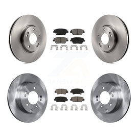 Front Rear Disc Brake Rotors And Ceramic Pads Kit For Hyundai Sonata Kia Optima