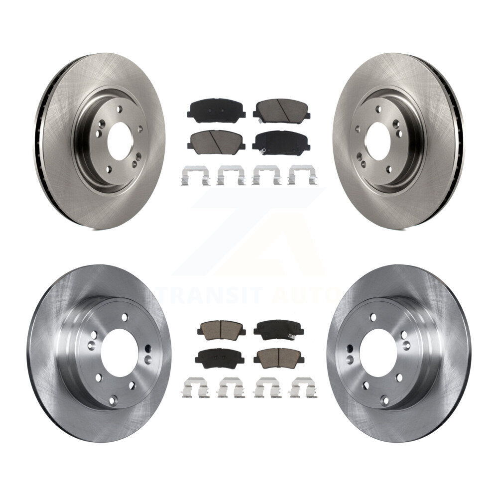 Front Rear Disc Brake Rotors And Ceramic Pads Kit For Kia Optima 2.0L