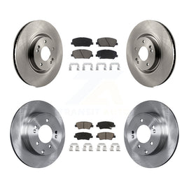 Front Rear Disc Brake Rotors And Ceramic Pads Kit For Kia Optima 2.0L