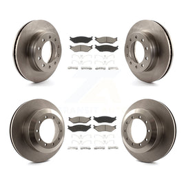 Front Rear Brake Rotor And Ceramic Pad Kit For Ford F-450 Super Duty F-550 CF500