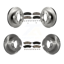 Charger l'image dans la galerie, Front Rear Disc Brake Rotors Ceramic Pad Kit For Ford F-250 Super Duty F-350 4WD