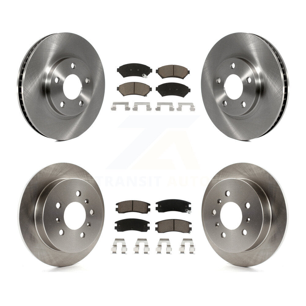 Front Rear Brake Rotor Ceramic Pad Kit For Chevrolet Impala Monte Carlo Intrigue