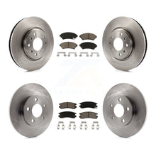 Charger l'image dans la galerie, Front Rear Brake Rotor And Ceramic Pad Kit For Cadillac Seville With Solid