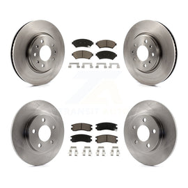 Front Rear Brake Rotor And Ceramic Pad Kit For Cadillac Seville With Solid