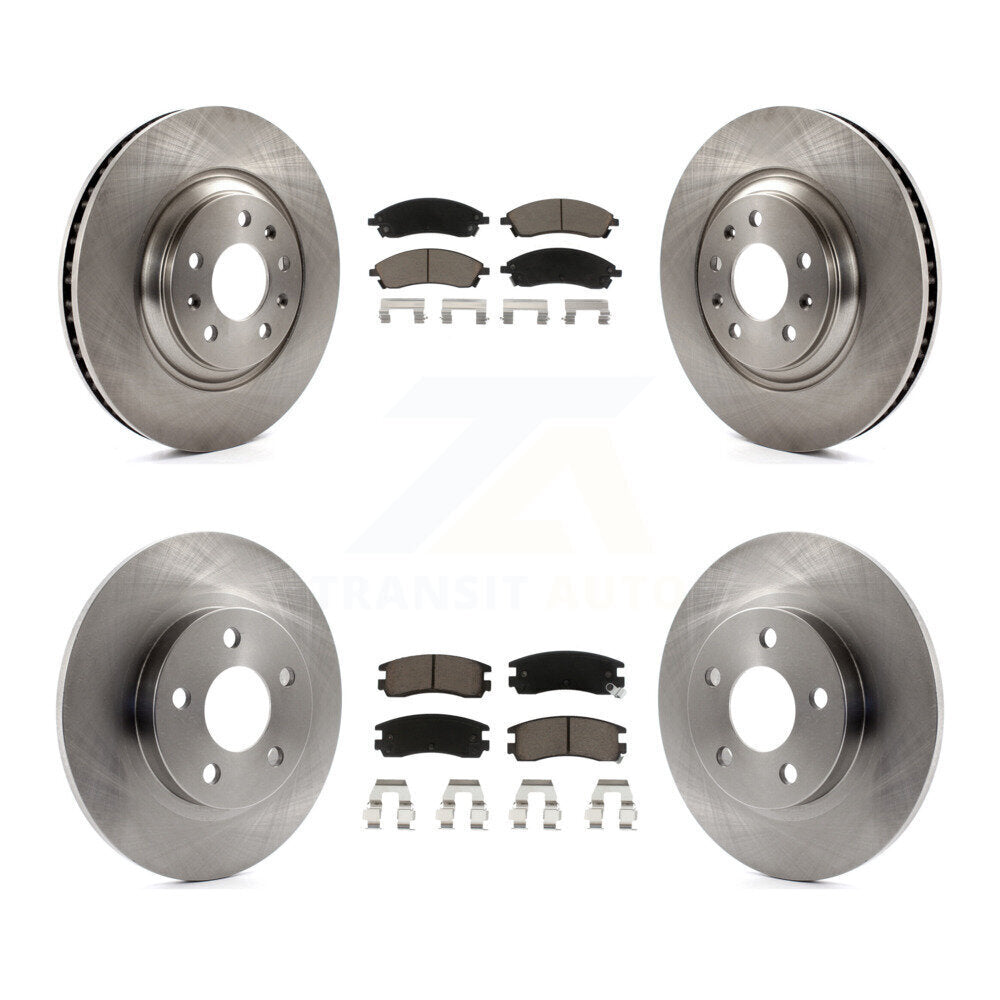 [Front+Rear] 2004 Pontiac Bonneville GXP Premium OE Brake Rotors & Ceramic Pads Kit For Max Braking