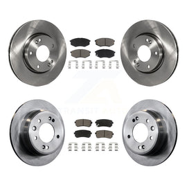 Front Rear Disc Brake Rotors Ceramic Pad Kit For Hyundai Tucson Kia Sportage FWD