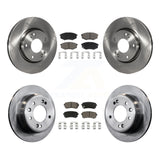 Front Rear Disc Brake Rotors Ceramic Pad Kit For Hyundai Tucson Kia Sportage FWD