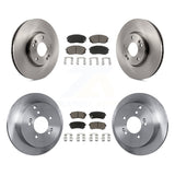 Front Rear Disc Brake Rotors And Ceramic Pad Kit For Hyundai Tucson Kia Sportage
