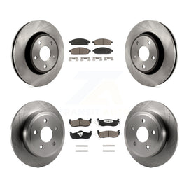 Front Rear Disc Brake Rotors & Ceramic Pad Kit For Jeep Grand Cherokee Commander