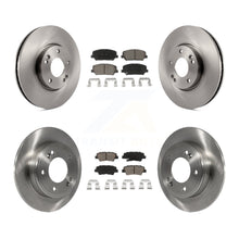 Load image into Gallery viewer, Front Rear Disc Brake Rotors And Ceramic Pads Kit For Kia Forte Forte5 Koup