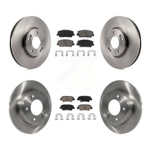 Load image into Gallery viewer, Front Rear Disc Brake Rotors Ceramic Pad Kit For Hyundai Veloster Kia Forte Koup