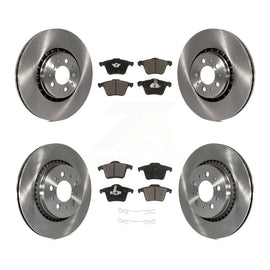 Front Rear Brake Rotors Ceramic Pad Kit For Volvo XC90 With 336mm Diameter Rotor