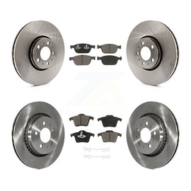 Front Rear Brake Rotors Ceramic Pad Kit For Volvo XC90 With 328mm Diameter Rotor