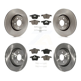 Front Rear Brake Rotors Ceramic Pad Kit For Volvo XC90 With 316mm Diameter Rotor