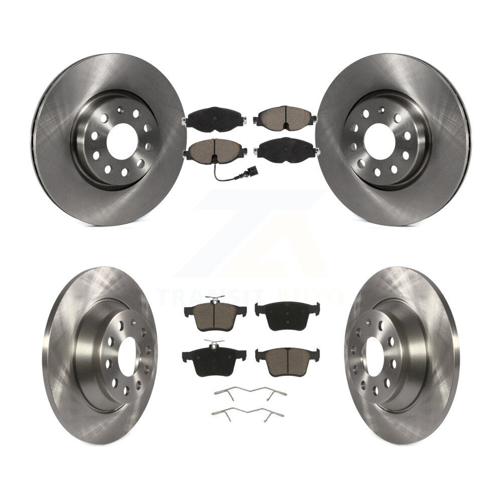 Front Rear Disc Brake Rotors And Ceramic Pads Kit For Audi TT Quattro
