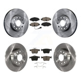 Front Rear Brake Rotor And Ceramic Pad Kit For Audi A3 Quattro Volkswagen e-Golf
