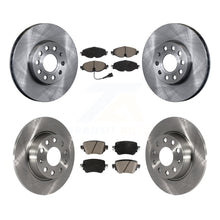 Charger l'image dans la galerie, Front Rear Disc Brake Rotors And Ceramic Pads Kit For Volkswagen Golf SportWagen