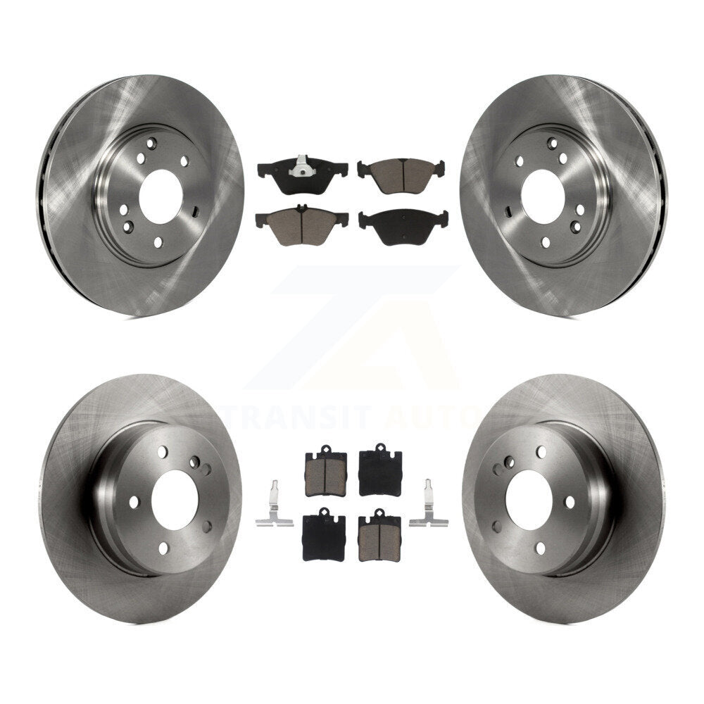 Front Rear Brake Rotor Ceramic Pad Kit For Mercedes-Benz E320 CLK320 E430 CLK430