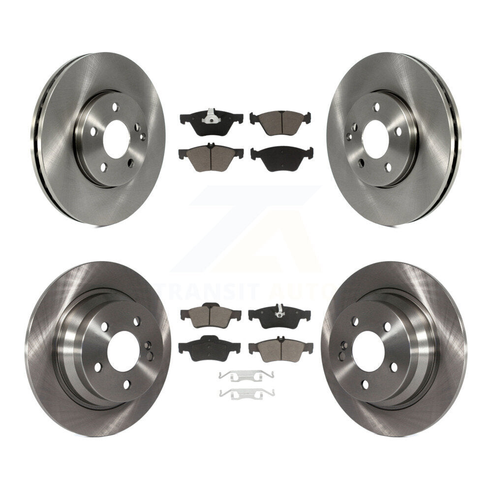 Front Rear Disc Brake Rotors And Ceramic Pads Kit For Mercedes-Benz E320 E300