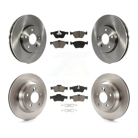 Front Rear Disc Brake Rotors And Ceramic Pad Kit For Mercedes-Benz E350 E320 AWD