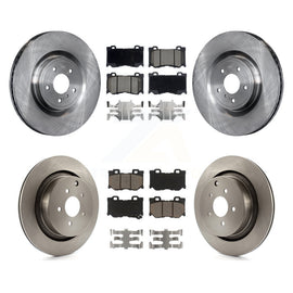 Front Rear Brake Rotors & Ceramic Pad Kit For INFINITI Q50 M37 Q60 Q70 Q70L QX70