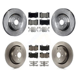 Front Rear Brake Rotors & Ceramic Pad Kit For INFINITI Q50 M37 Q60 Q70 Q70L QX70