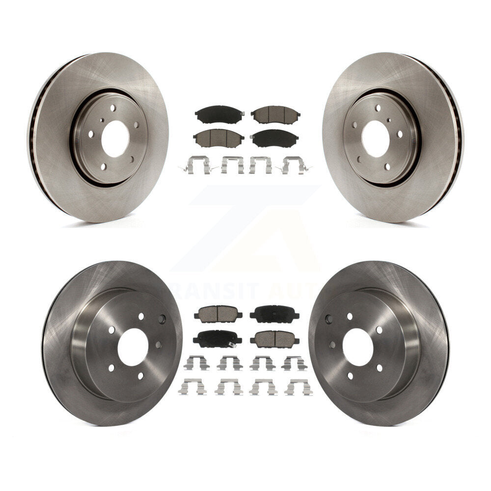 Front Rear Disc Brake Rotor And Ceramic Pad Kit For INFINITI FX35 FX37 QX70 FX45