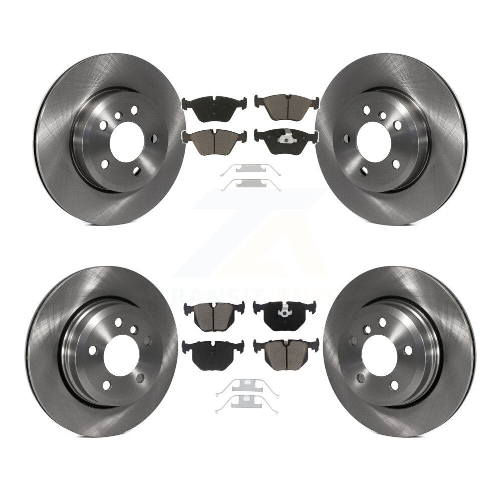 [Front+Rear] 2004-2010 BMW X3 Premium OE Brake Rotors & Ceramic Pads Kit For Max Braking