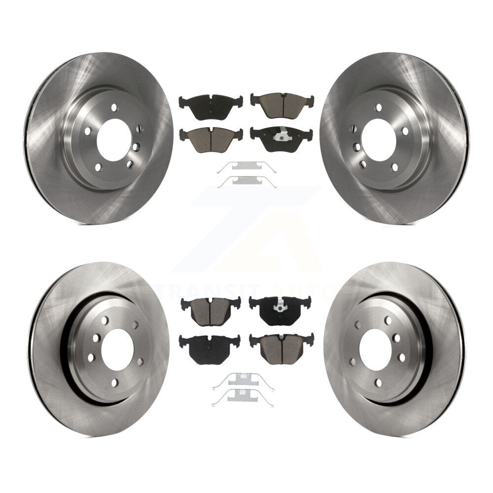 Front Rear Disc Brake Rotors And Ceramic Pads Kit For BMW 330Ci 330i 330xi