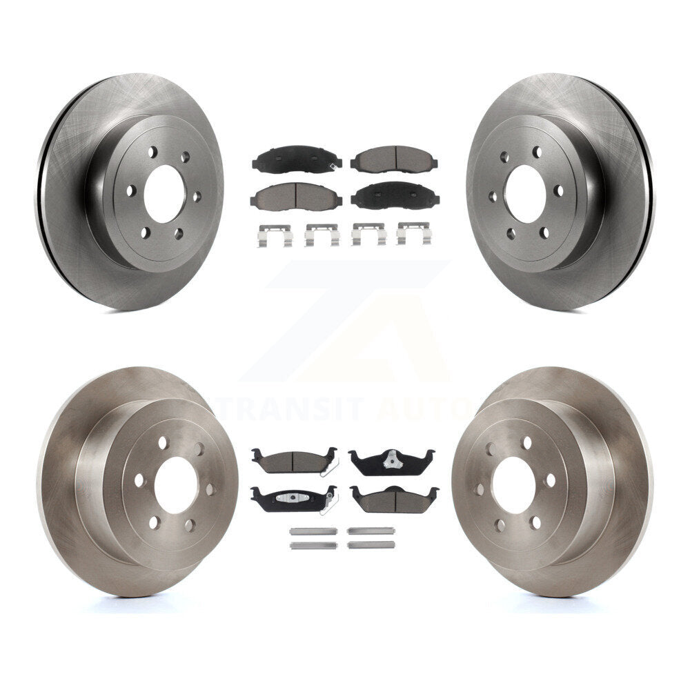 [Front+Rear] 2003-2004 Dodge Dakota Premium OE Brake Kit & Ceramic Pads For Max Braking