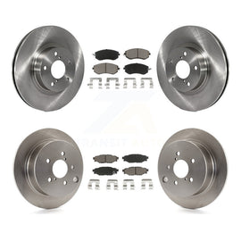 Front Rear Disc Brake Rotors And Ceramic Pads Kit For Subaru Impreza