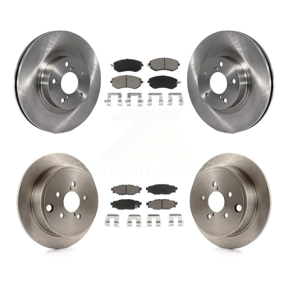 Front Rear Disc Brake Rotors And Ceramic Pads Kit For Subaru Impreza