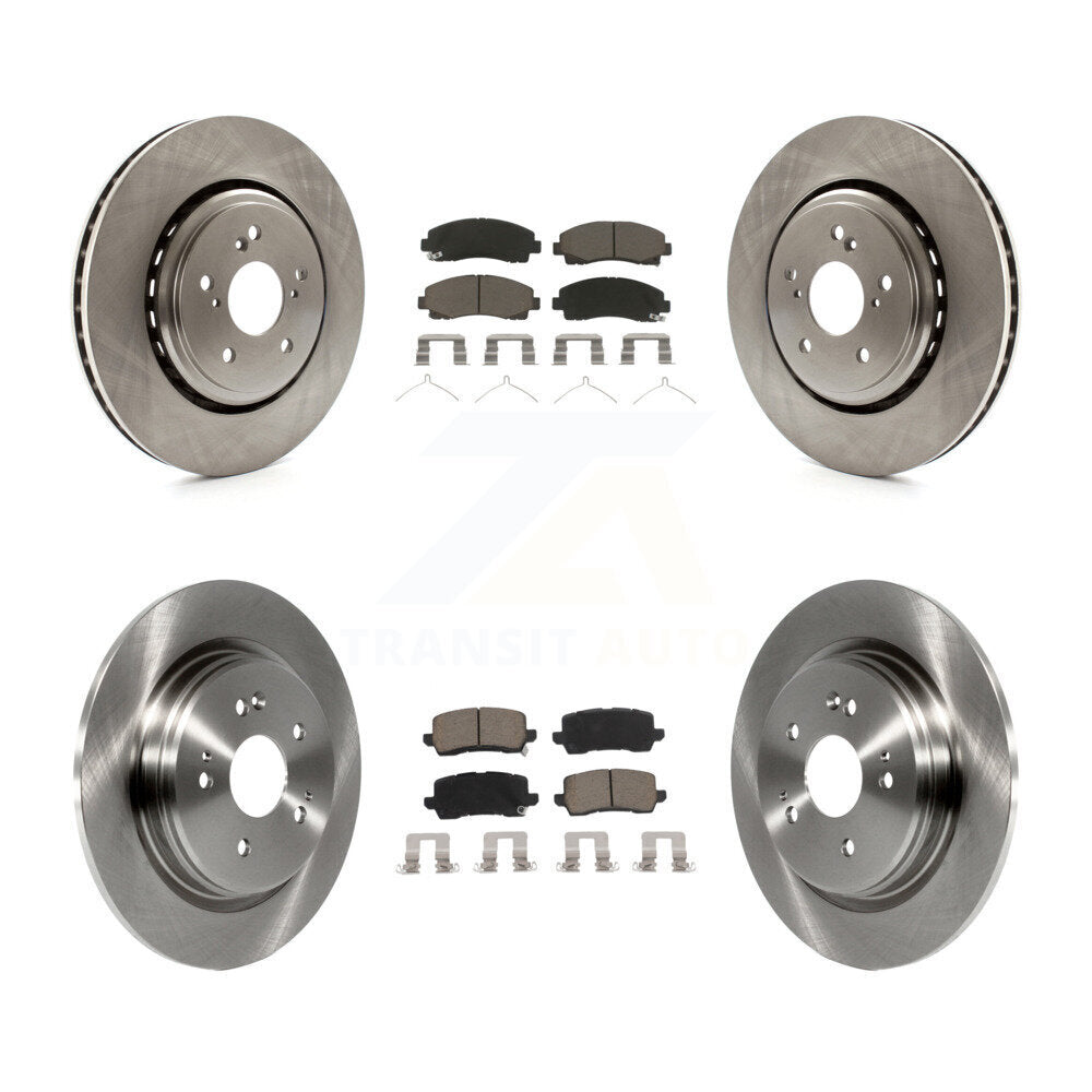 [Front+Rear] 2015-2020 Acura TLX Premium OE Brake Rotors & Ceramic Pads Kit For Max Braking