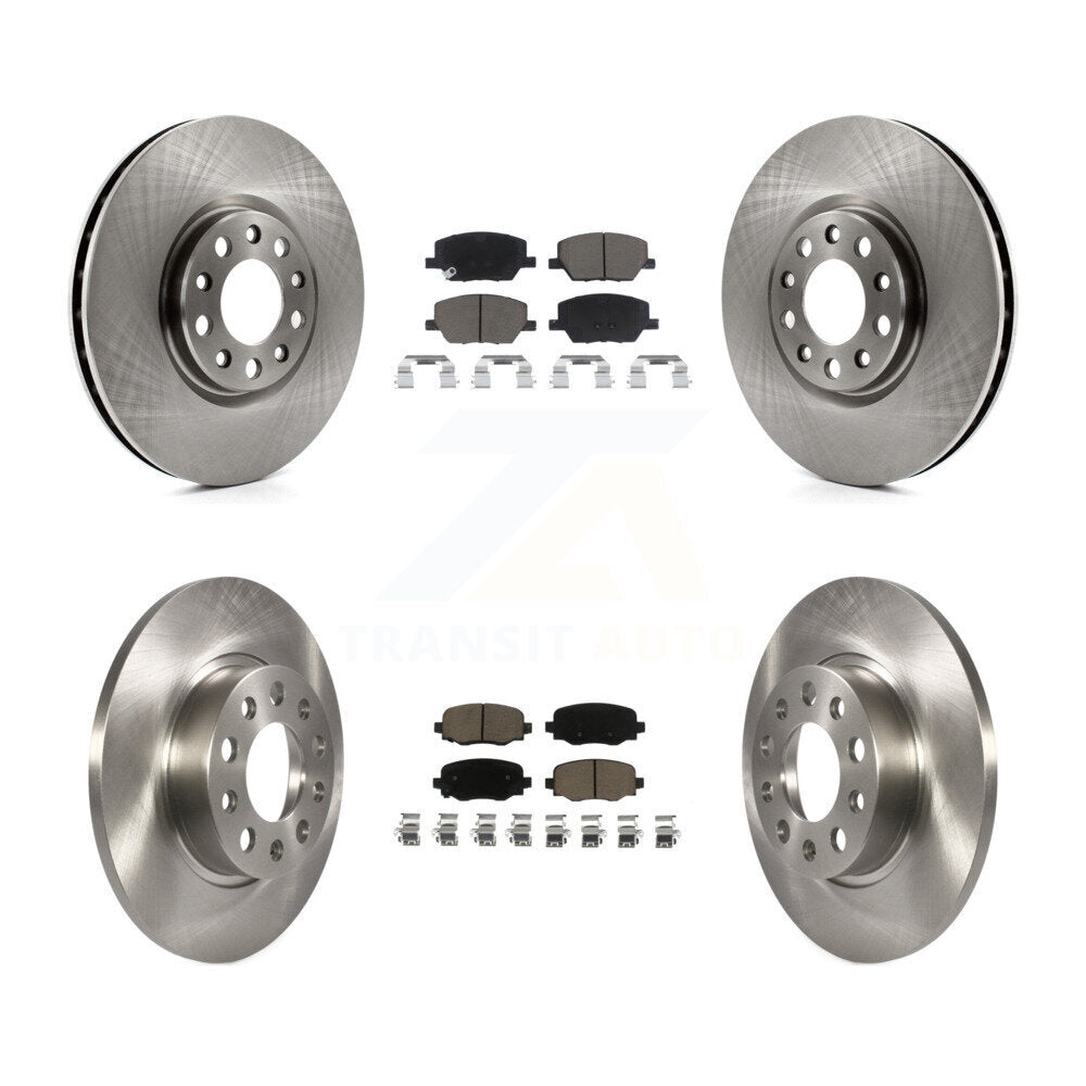 Front Rear Disc Brake Rotors And Ceramic Pads Kit For Jeep Renegade Fiat 500X