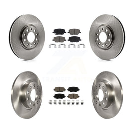 Front Rear Disc Brake Rotors And Ceramic Pads Kit For Jeep Renegade Fiat 500X