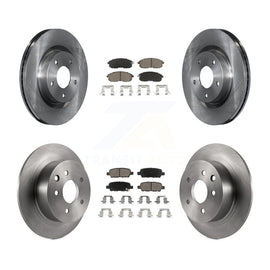 Front Rear Disc Brake Rotors And Ceramic Pads Kit For Nissan Altima