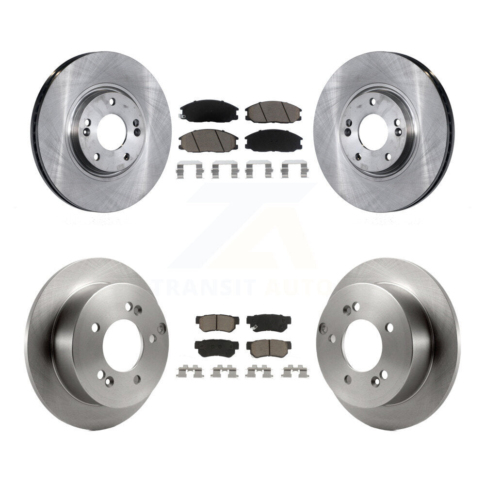 Front Rear Disc Brake Rotors And Ceramic Pads Kit For Hyundai XG350