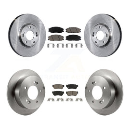 Front Rear Disc Brake Rotors And Ceramic Pads Kit For Hyundai XG350