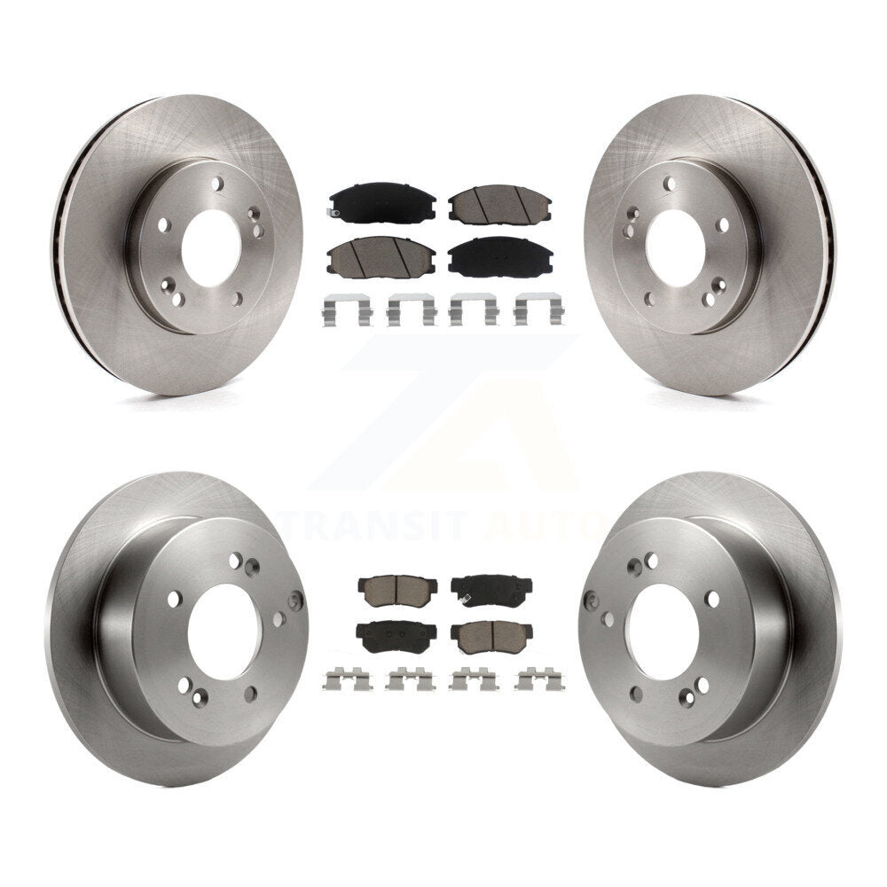 Front Rear Disc Brake Rotors And Ceramic Pads Kit For Hyundai XG350 XG300