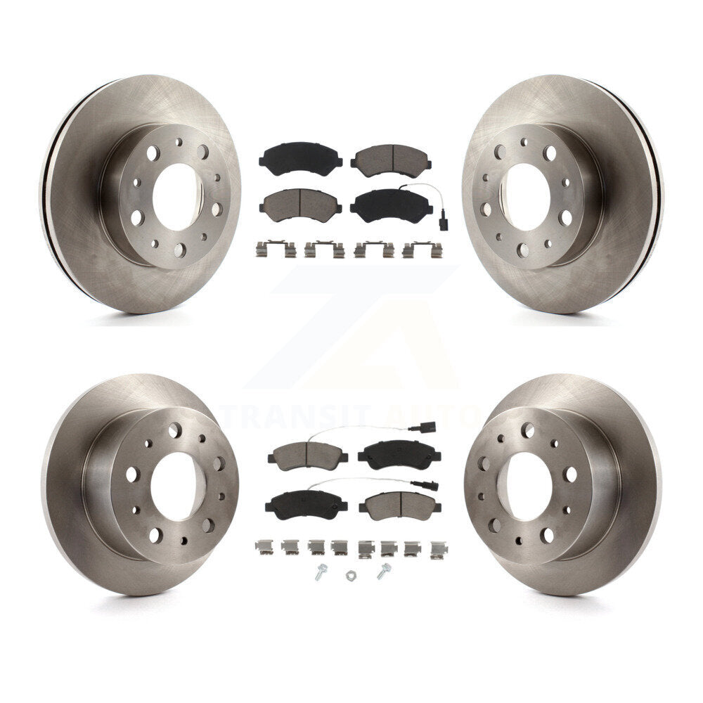 Front Rear Disc Brake Rotor And Ceramic Pad Kit For Ram ProMaster 1500 2500 3500
