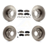 Front Rear Disc Brake Rotor And Ceramic Pad Kit For Ram ProMaster 2500 3500 1500