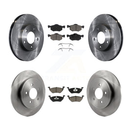 Front Rear Disc Brake Rotors & Ceramic Pad Kit For Mazda Tribute Mercury Mariner