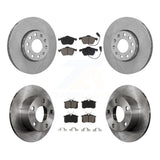 Front Rear Disc Brake Rotors And Ceramic Pads Kit For Volkswagen Passat